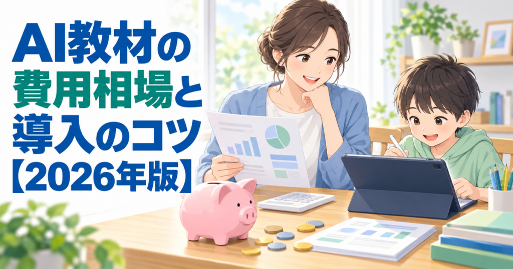 AI教材の費用相場と導入のコツ【2026年版】