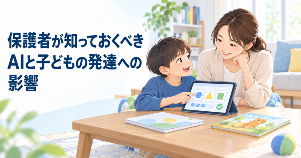 保護者が知っておくべきAIと子どもの発達への影響