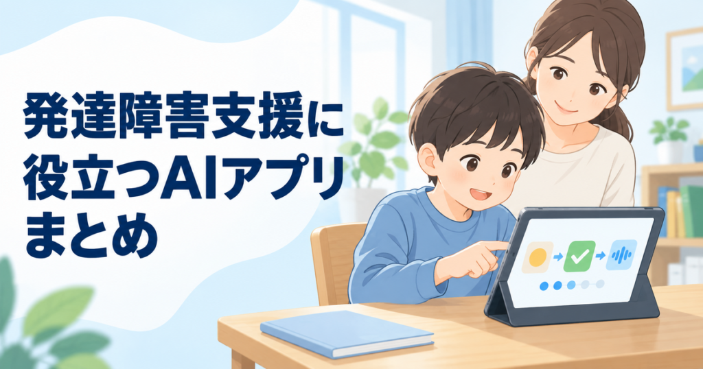 発達障害支援に役立つAIアプリまとめ