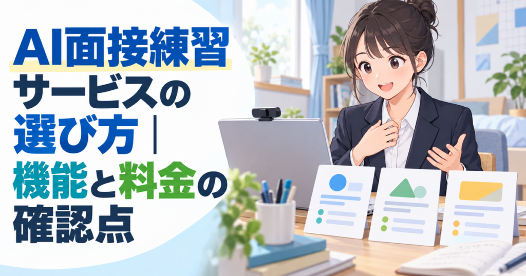 AI面接練習サービスの選び方｜機能と料金の確認点