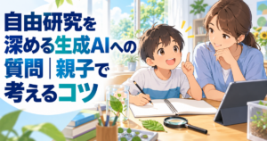 自由研究を深める生成AIへの質問｜親子で考えるコツ