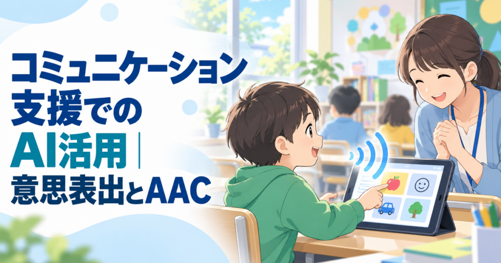 コミュニケーション支援でのAI活用｜意思表出とAAC