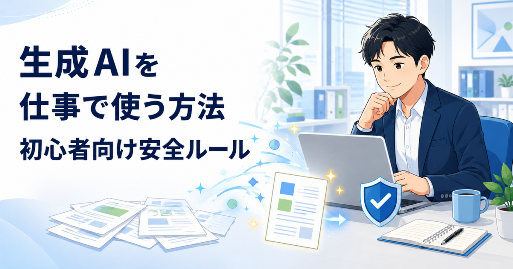 生成AIを仕事で使う方法｜初心者向けの始め方と安全な活用ルール