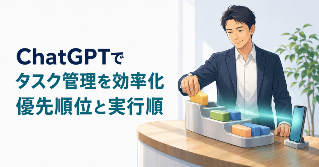 ChatGPTでタスク管理を効率化する方法｜優先順位と実行順を整理