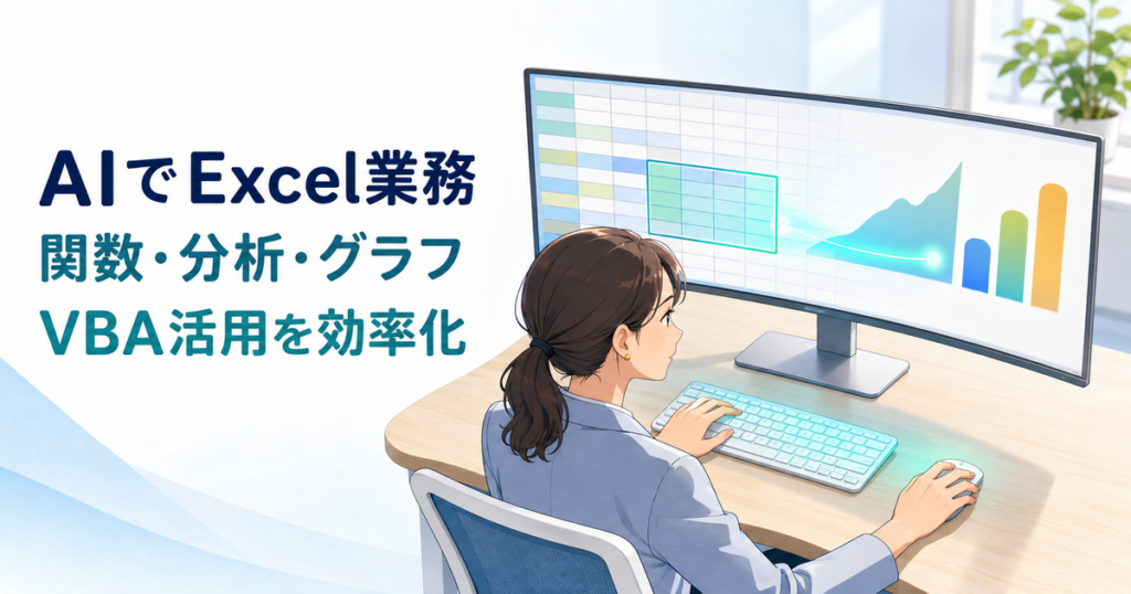 AIでExcel業務を効率化する方法｜関数・分析・グラフ・VBAの活用