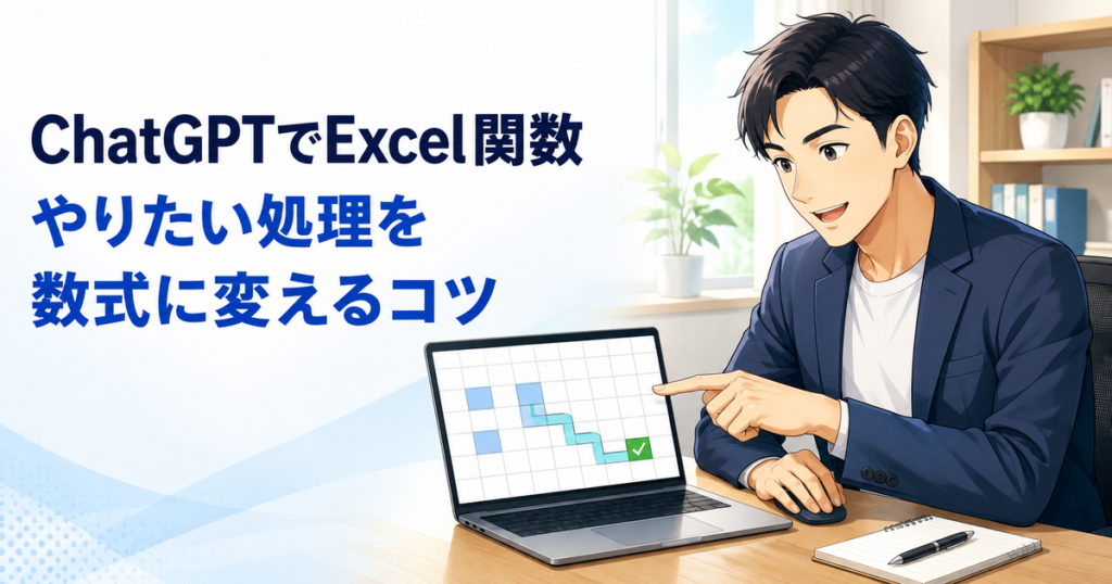 ChatGPTでExcel関数を作る方法｜やりたい処理を数式に変えるコツ