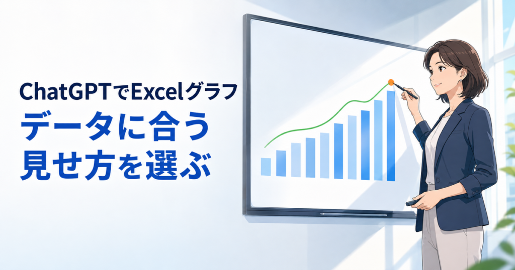 ChatGPTでExcelグラフを作る方法｜データに合う見せ方を選ぶ