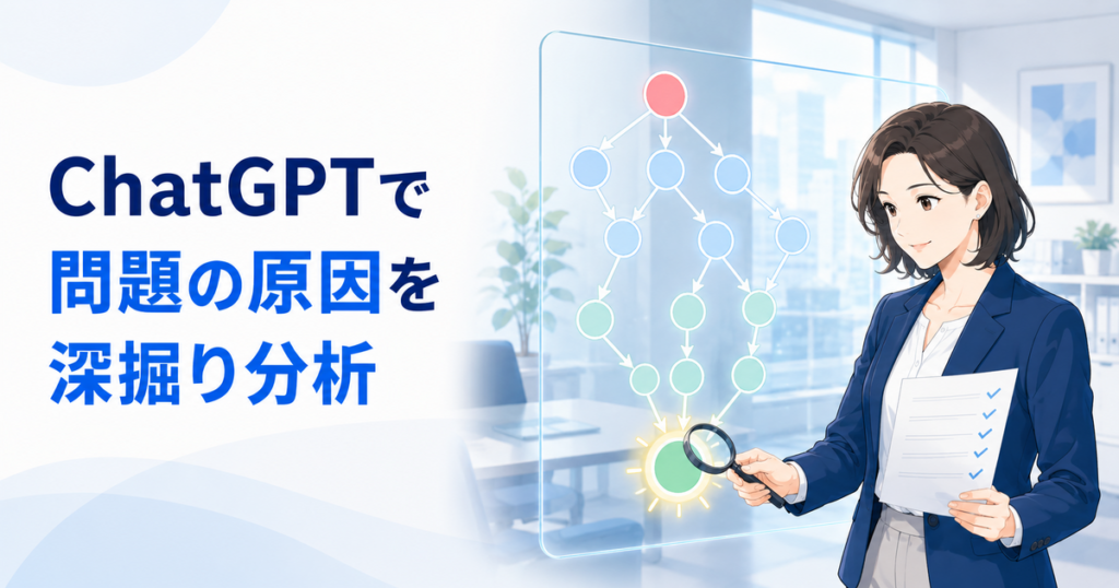 ChatGPTで問題の原因分析をする方法｜5Whysと論点整理で改善点を見つける
