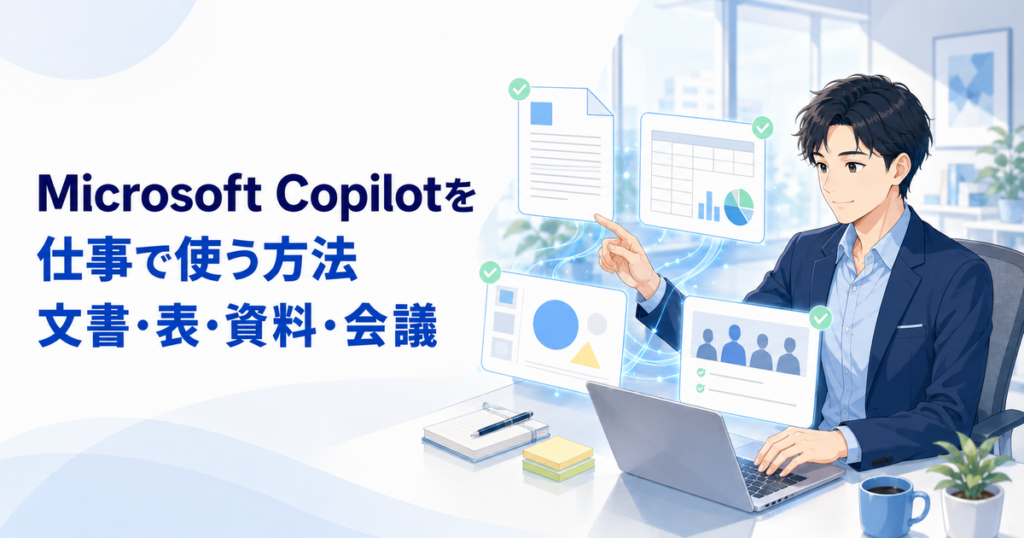 Microsoft Copilotを仕事で使う方法｜Word・Excel・PowerPoint・Teamsの活用場面