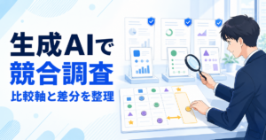 生成AIで競合調査をする方法｜比較軸・公式情報・差分を整理