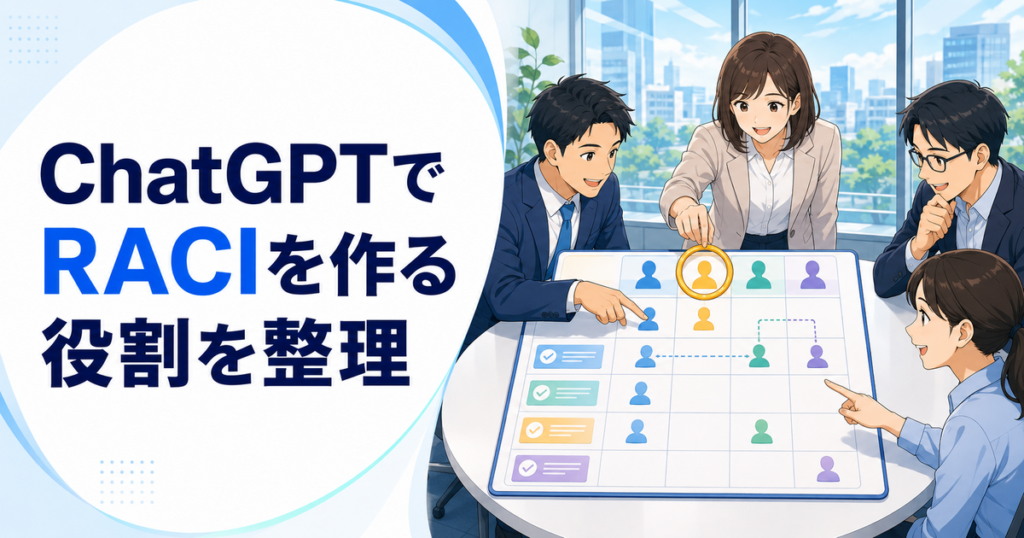 ChatGPTでRACIを作る方法｜担当・責任・相談・共有の役割を整理