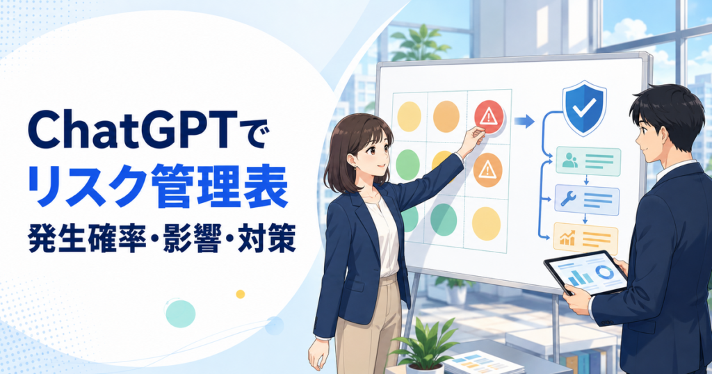 ChatGPTでリスク管理表を作る方法｜発生確率・影響・対策を整理