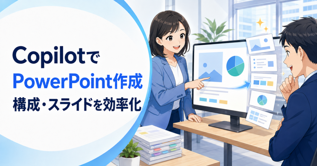 Microsoft CopilotでPowerPointを作る方法｜構成・スライド作成を効率化