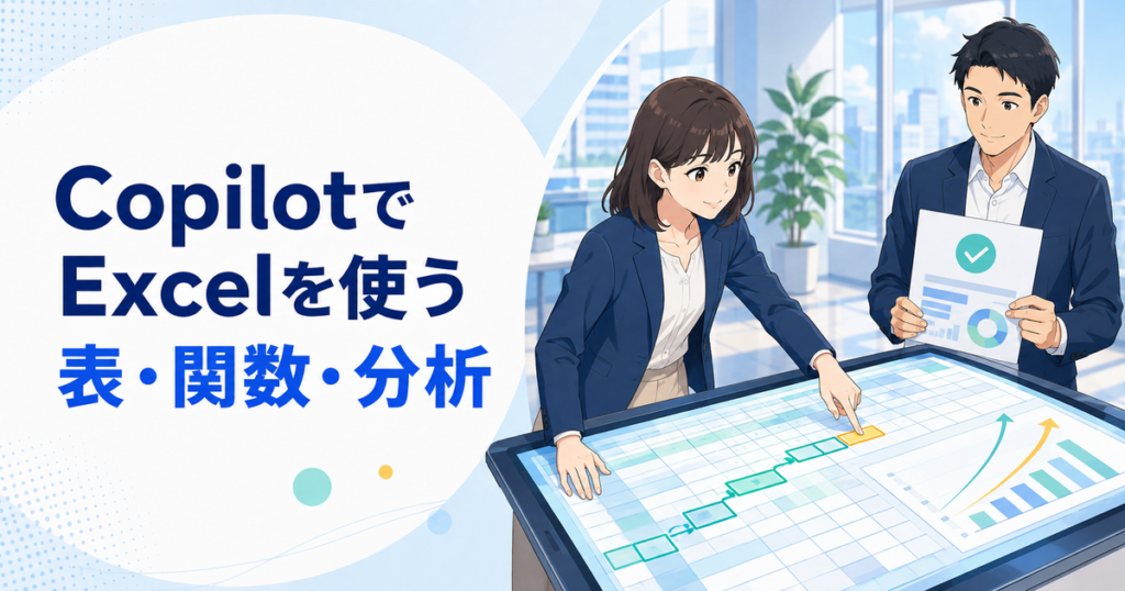 Microsoft CopilotでExcelを使う方法｜表・関数・分析の活用場面