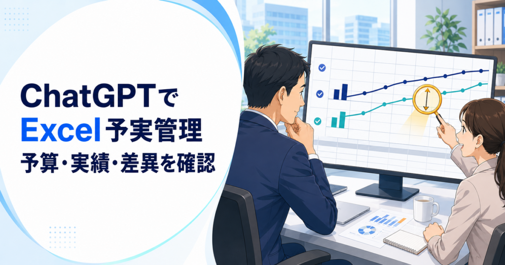 ChatGPTでExcelの予実管理をする方法｜予算・実績・差異を整理して確認