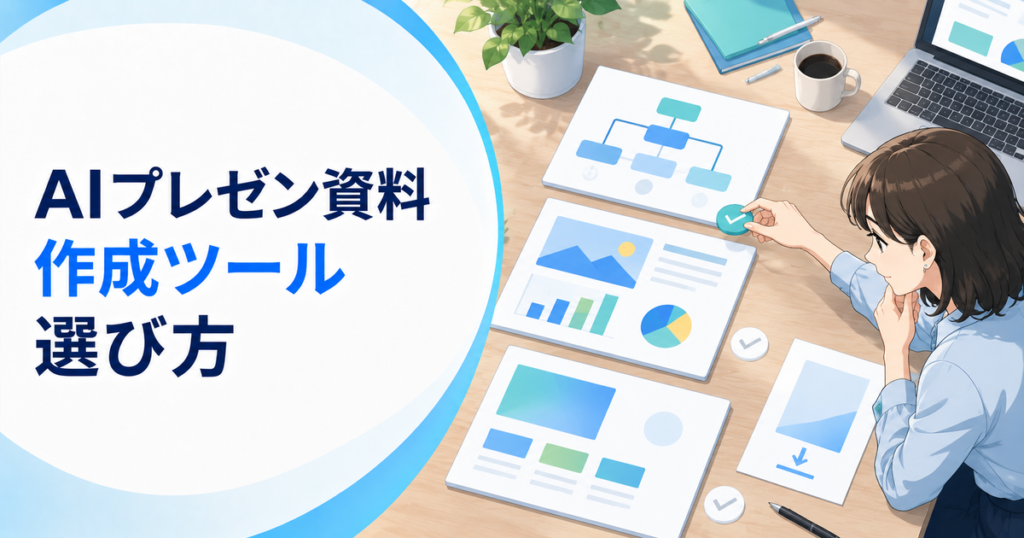 AIプレゼン資料作成ツールの選び方｜構成・スライド生成・デザインを比較