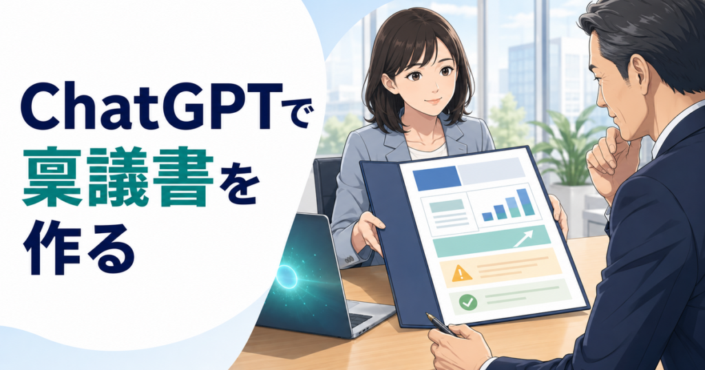 ChatGPTで稟議書を作る方法｜目的・費用・効果・リスクを整理
