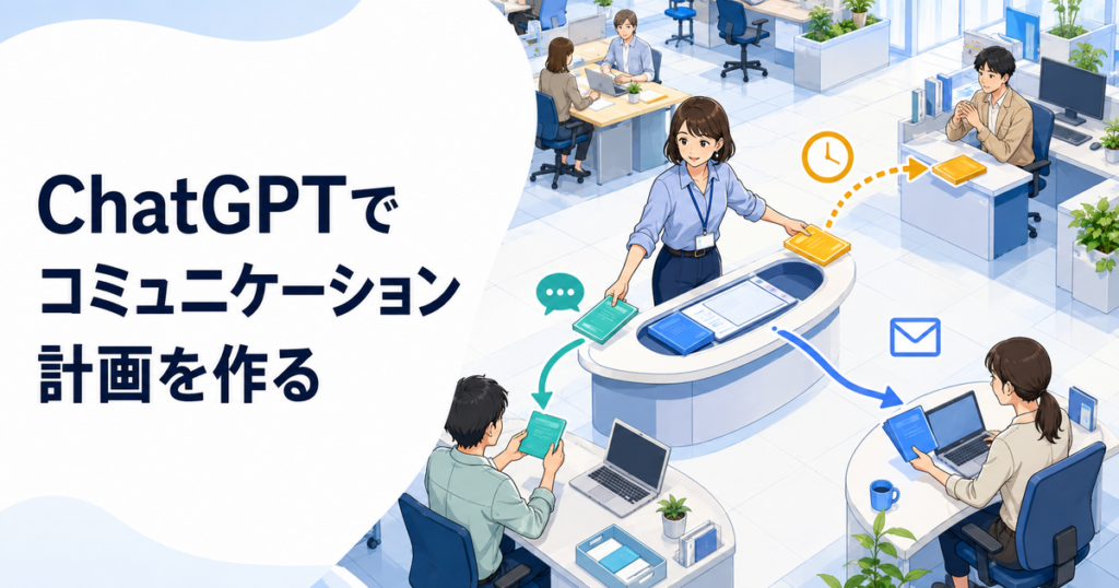 ChatGPTでプロジェクトのコミュニケーション計画を作る方法｜相手・頻度・共有内容を整理
